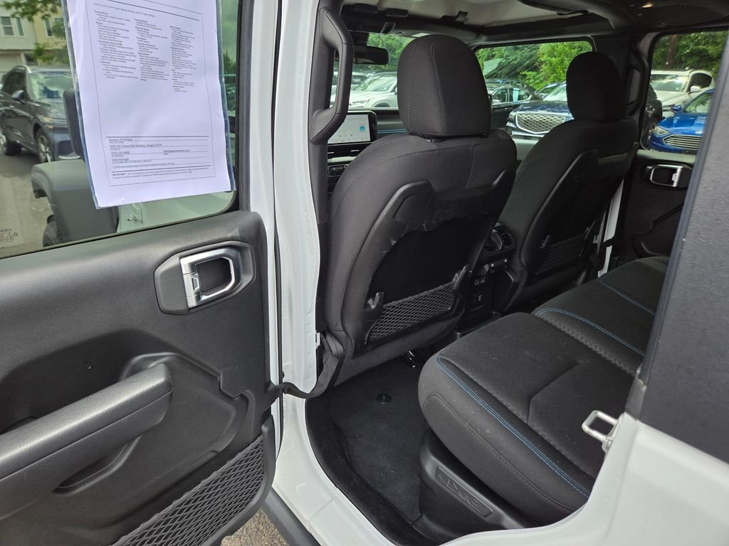 Used 2024 Bright White Clearcoat Jeep Rubicon 4xe image 16