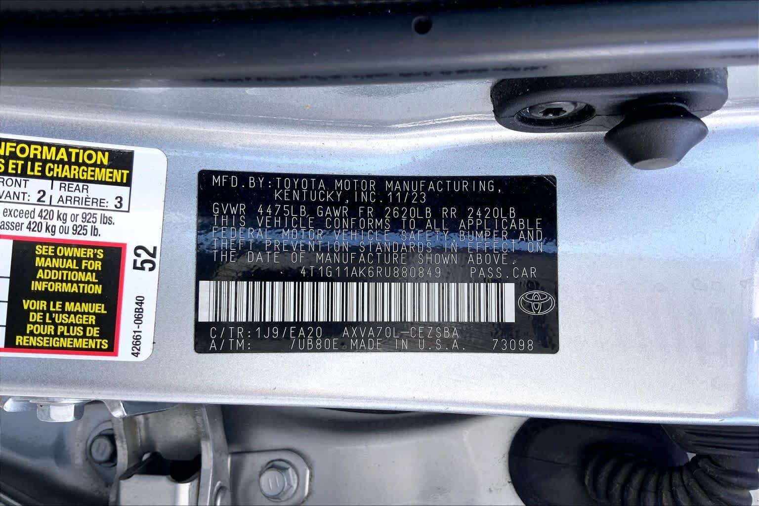 Used 2024 Celestial Silver Metallic Toyota SE image 36