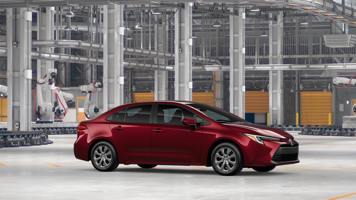 New 2027 Ruby Flare Pearl Toyota Hybrid LE image 13