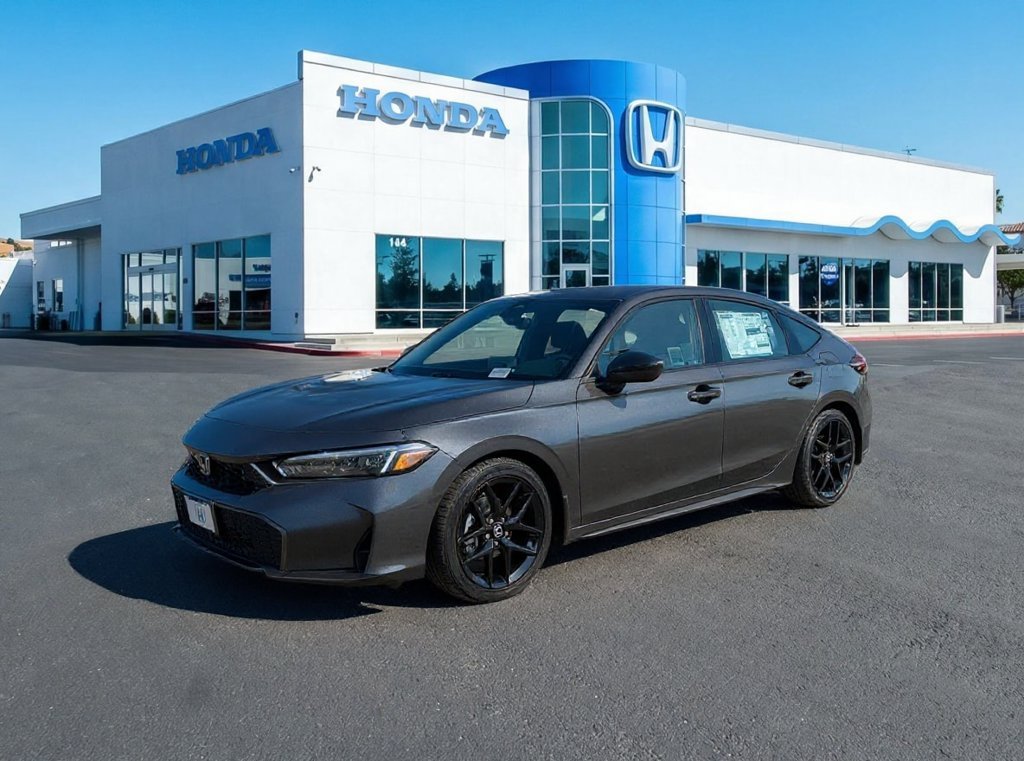 New 2026 Meteorite Gray Metallic Honda FWD Sport image 1