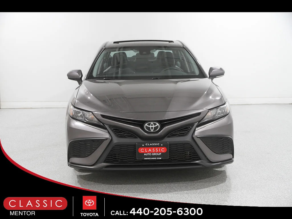 Certified Used 2021 Predawn Gray Mica Toyota SE image 2