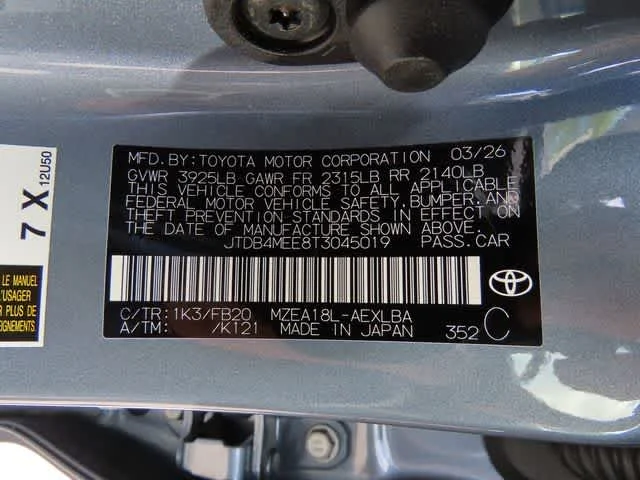 Used 2026 Celestite Toyota LE image 26