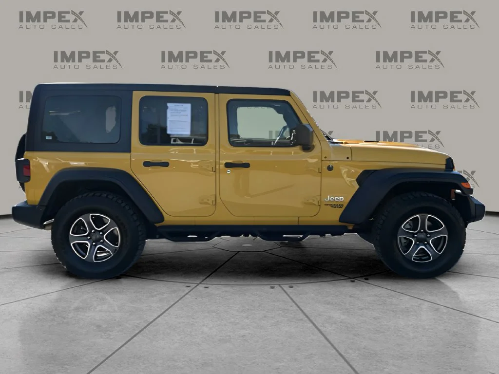 Used 2020 Yellow Jeep Unlimited Sport S image 6