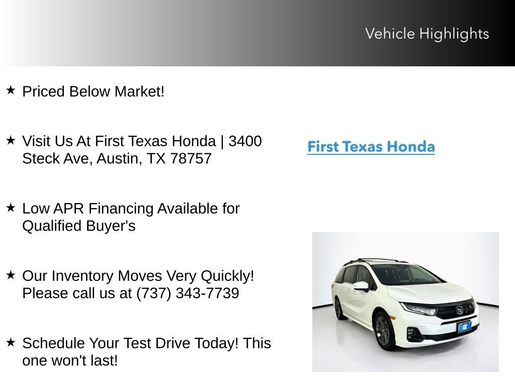 Certified Used 2026 Platinum White Pearl Honda Touring image 10