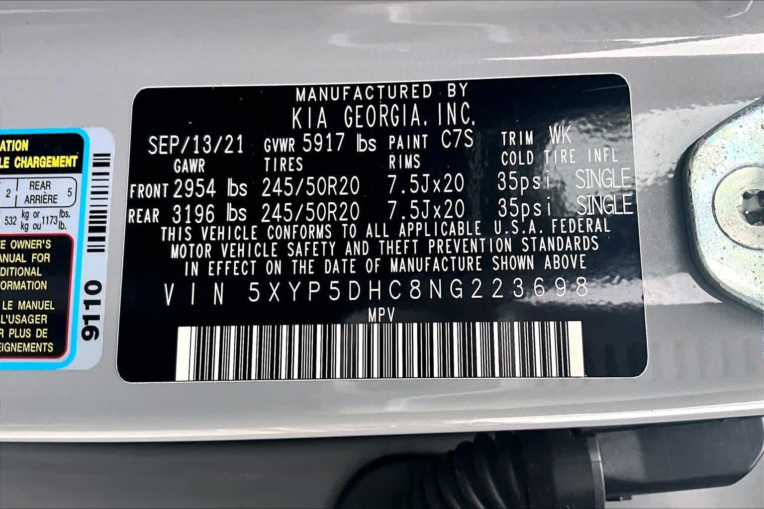 Used 2022 Wolf Gray Kia SX image 37