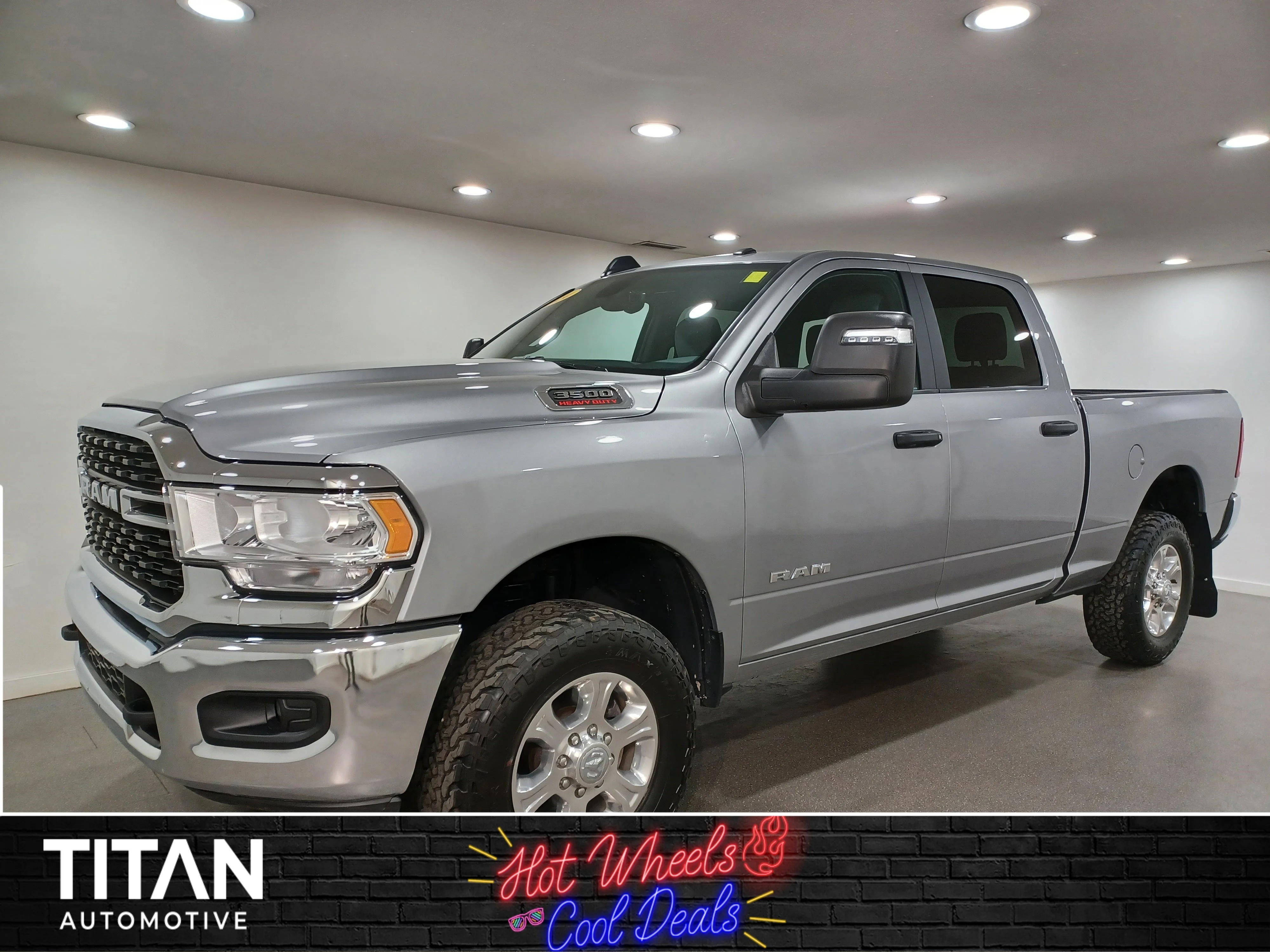 Certified Used 2024 Billet Silver Metallic Ram Bighorn 6.4L HEMI | 4x4 | 6 Pass | 6 Foot Box | Trailer Mirrors & Brake | Park Assist image 1