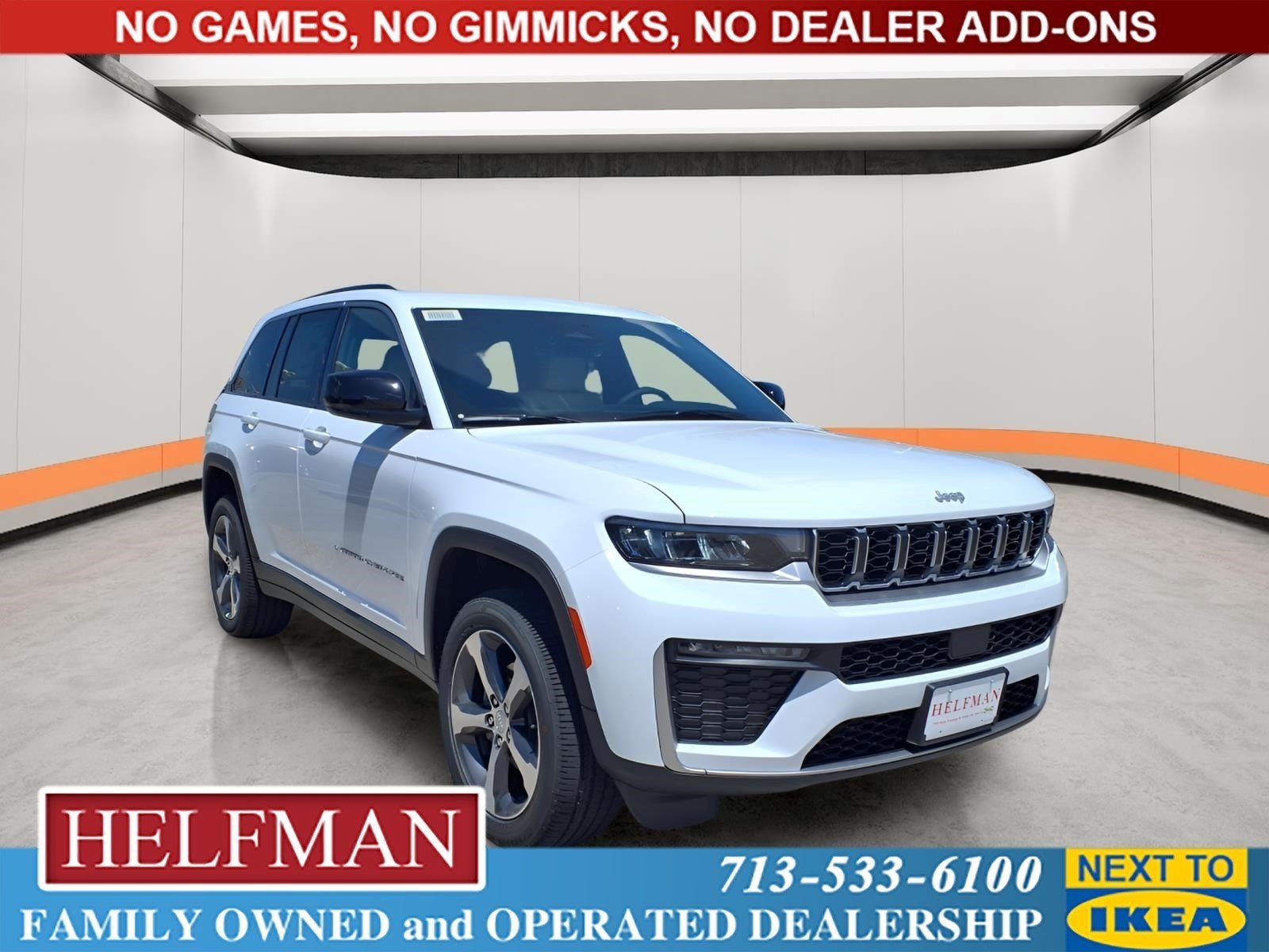 New 2026 Bright White Clear-Coat Exterior Paint Jeep Limited image 1
