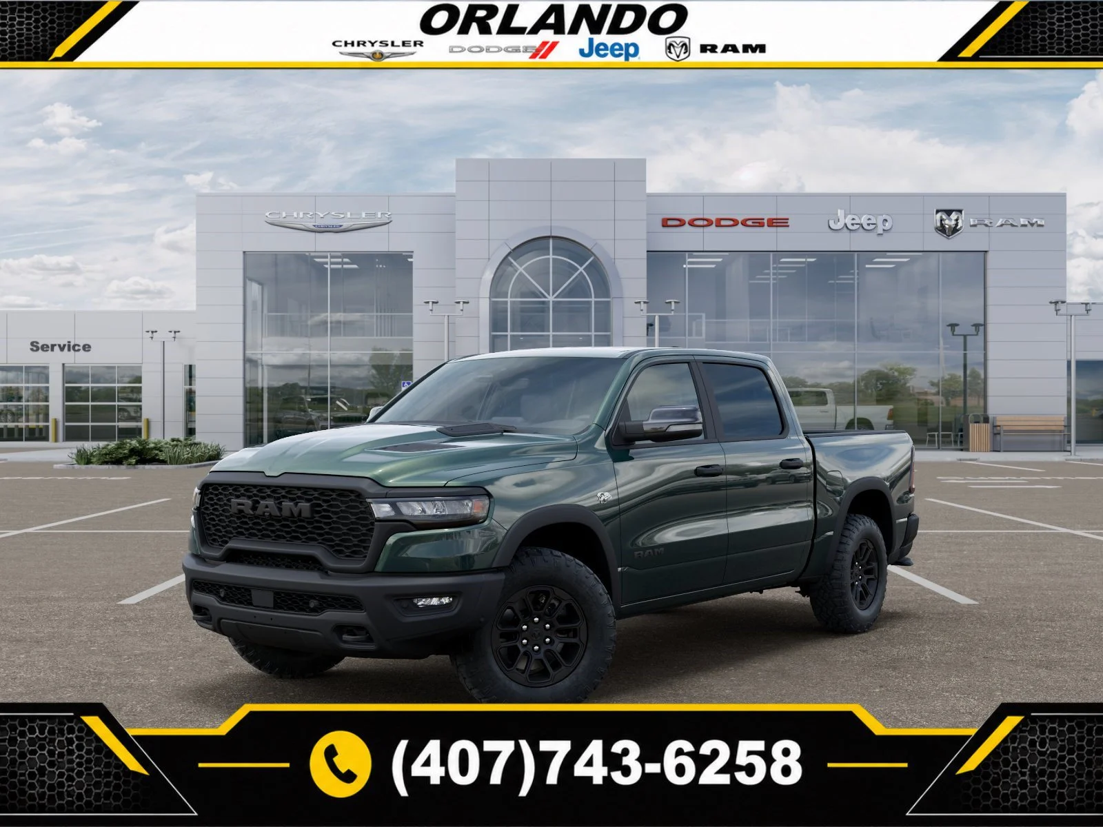 New 2027 Serrano Green Metallic Ram Rebel image 1