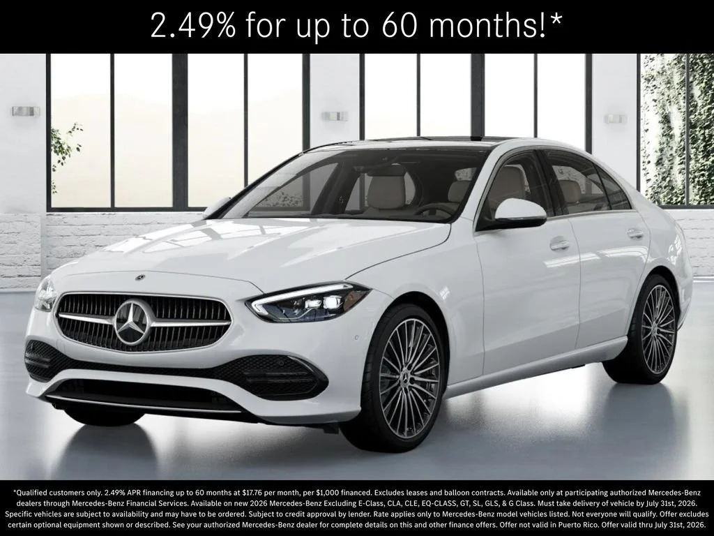 New 2026 Polar White Mercedes-Benz C 300 image 43