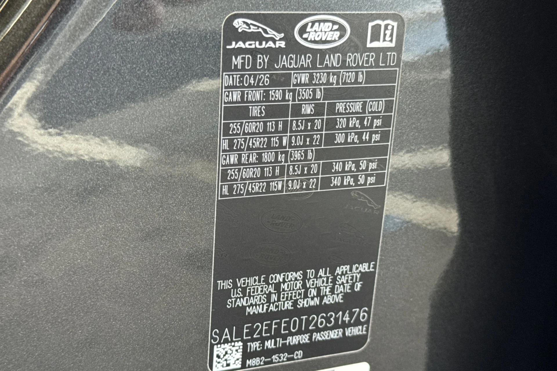 New 2026 Carpathian Grey Land Rover X-Dynamic SE image 29