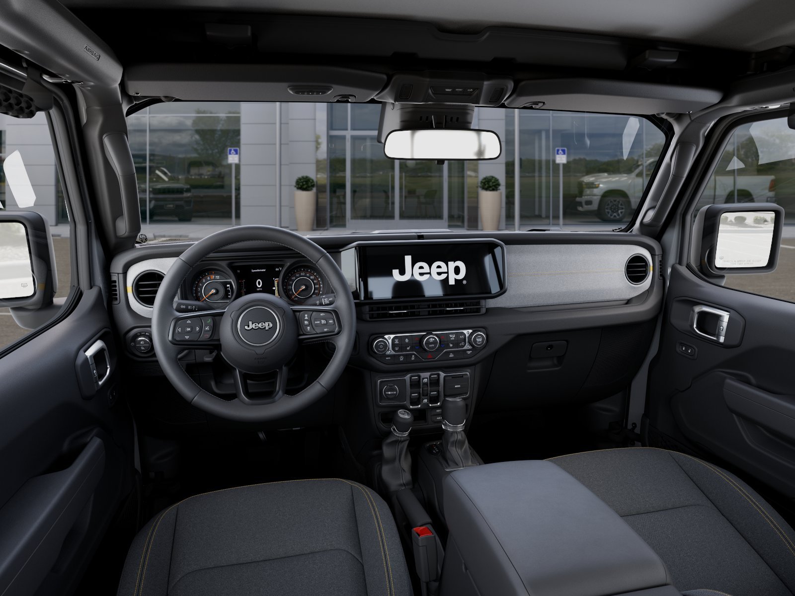New 2026 Bright White Clear-Coat Exterior Paint Jeep Sport S image 52