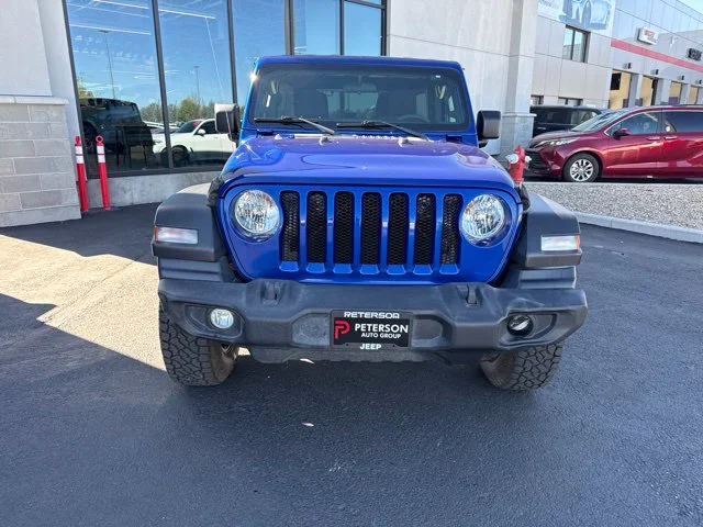 Used 2018 Blue Jeep Unlimited Sport image 10