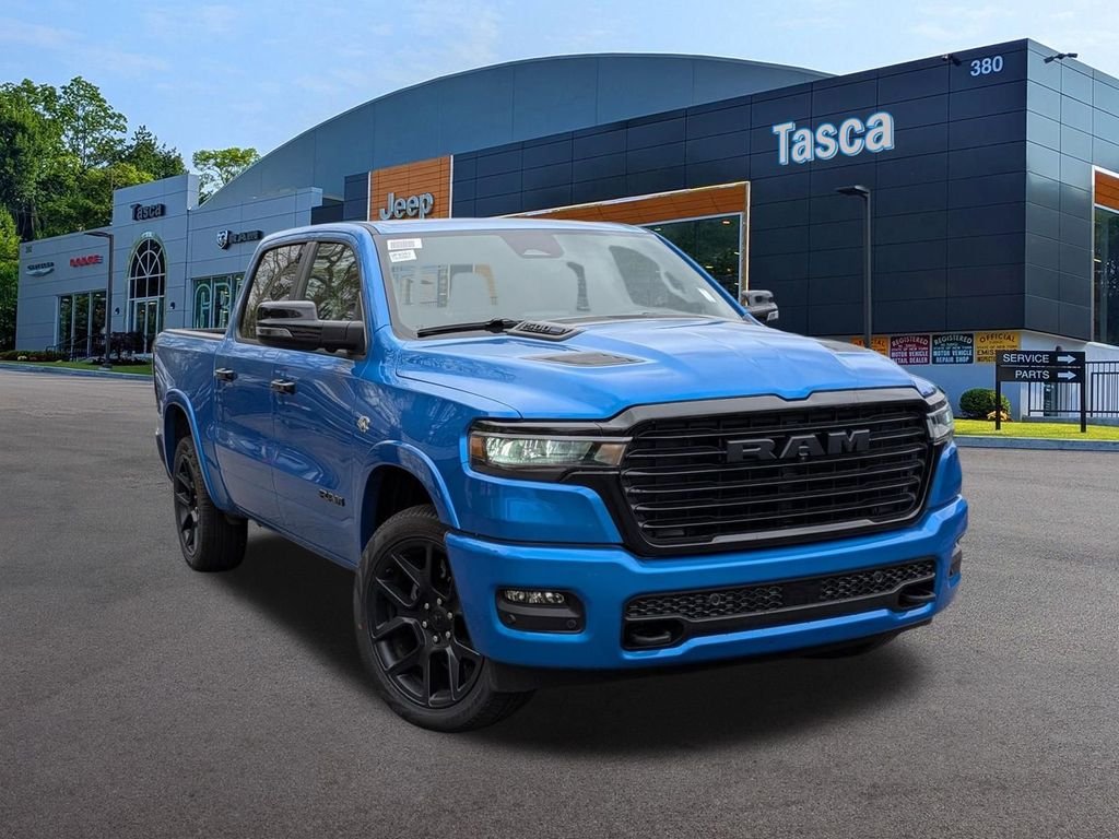 New 2026 Hydro Blue Pearl-Coat Exterior Paint RAM Laramie image 1