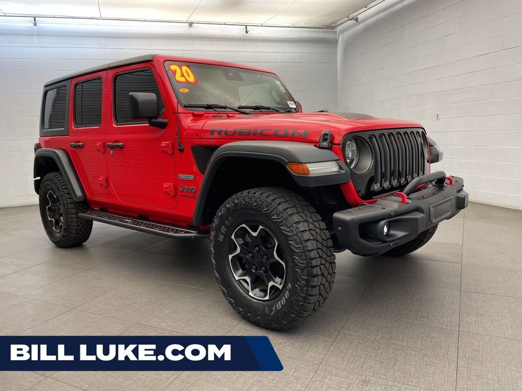 Used 2020 Red Jeep Unlimited Rubicon image 1