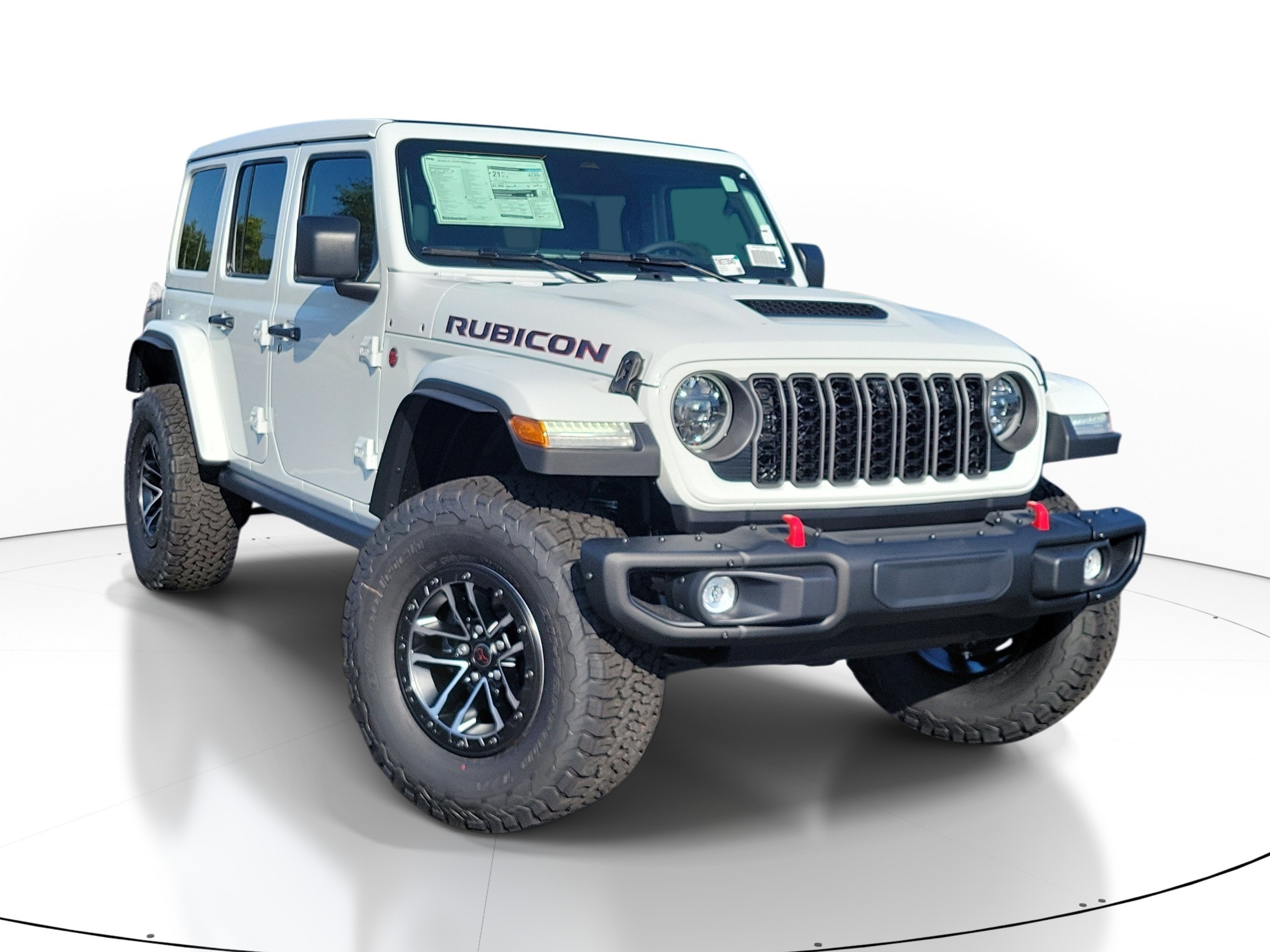 New 2026 Bright White Clear-Coat Exterior Paint Jeep Rubicon X image 1