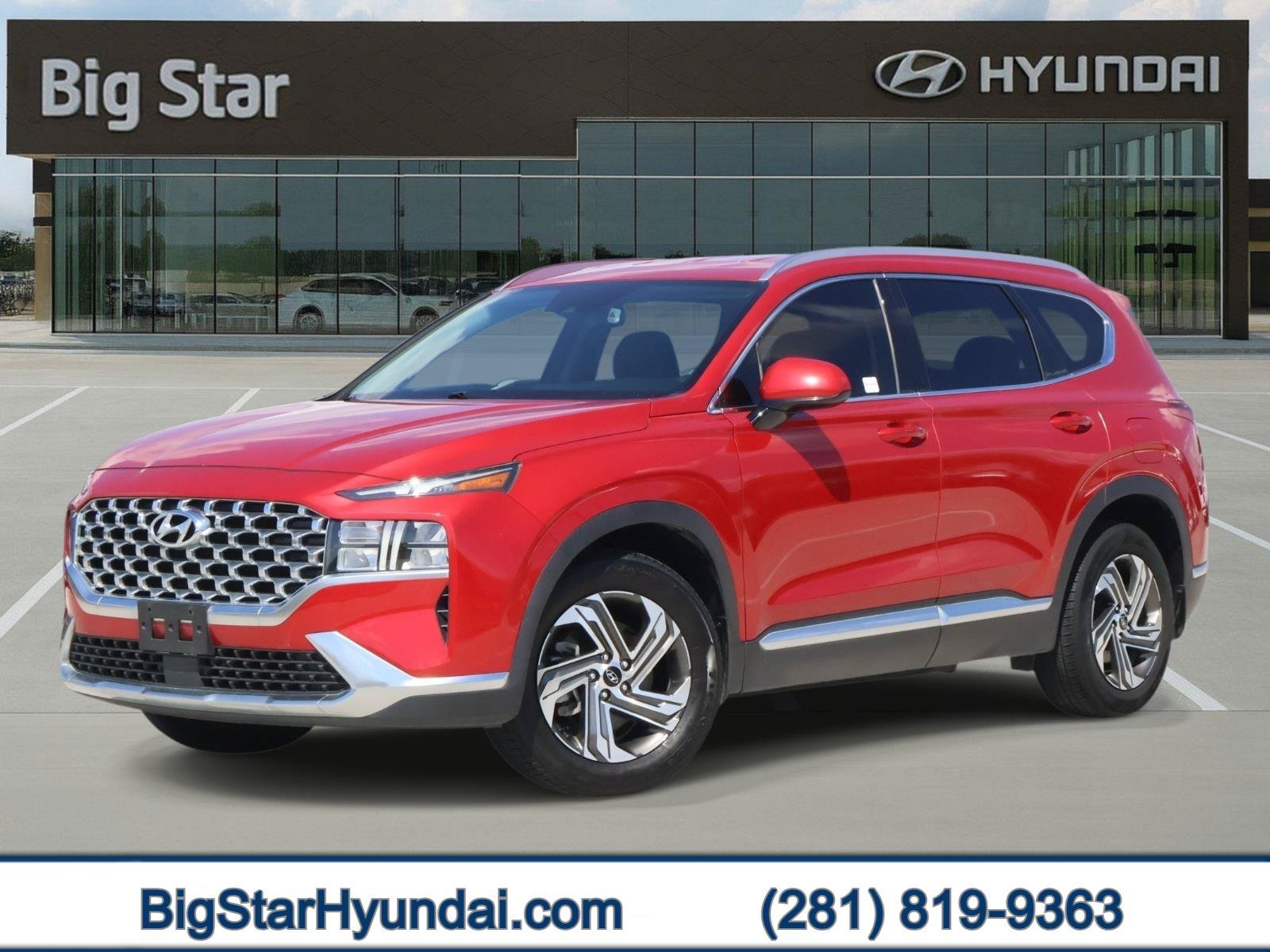 Used 2022 Calypso Red Hyundai SEL image 1