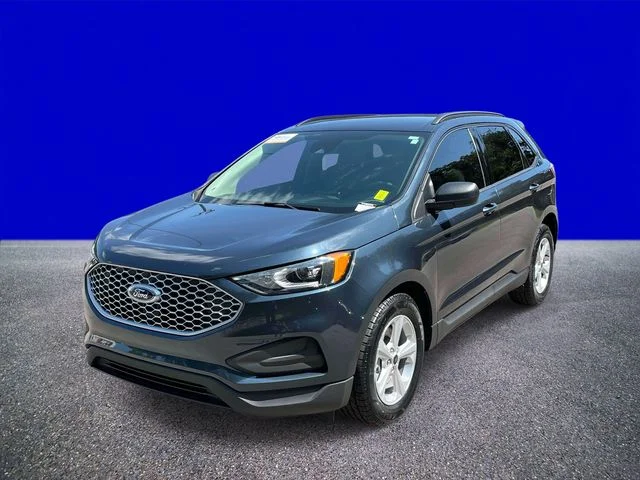 Certified Used 2024 Blue Metallic Ford SE image 7