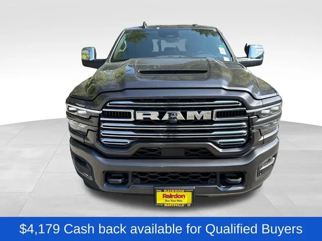 New 2026 Granite Crystal Metallic Clear-Coat Exterior Paint RAM Laramie image 2