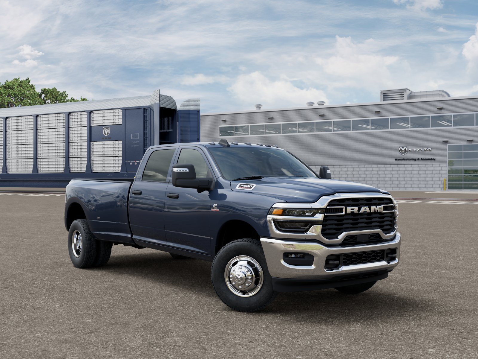 New 2026 Forged Blue Metallic Exterior Paint RAM TRADESMAN image 3
