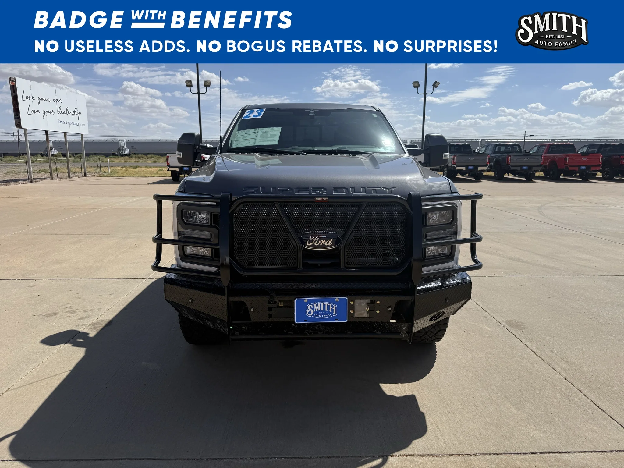 Used 2023 Carbonized Gray Metallic Ford LARIAT image 8