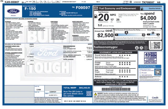 New 2026 Iconic Silver Metallic Ford XLT image 4
