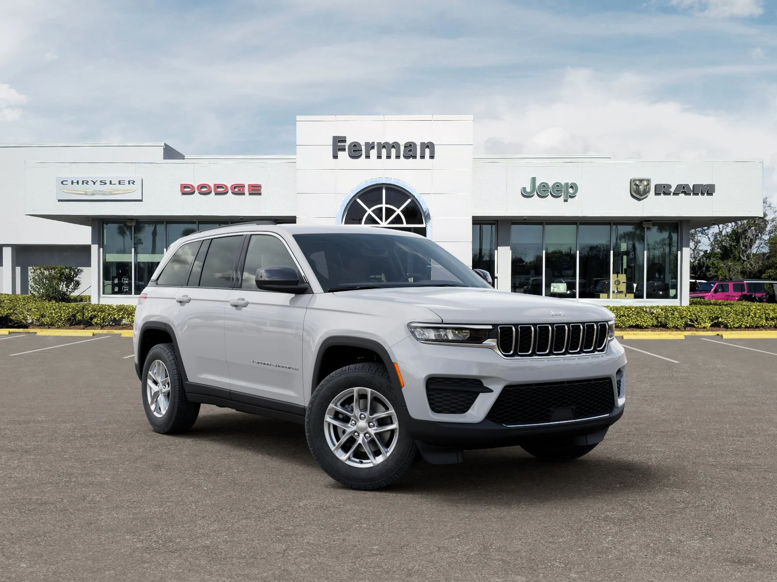 New 2026 Bright White Clear-Coat Exterior Paint Jeep Laredo X image 1