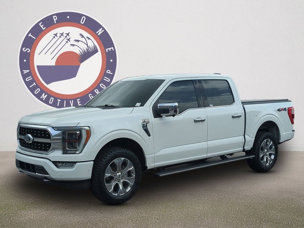 Used 2021 White Ford Platinum image 1