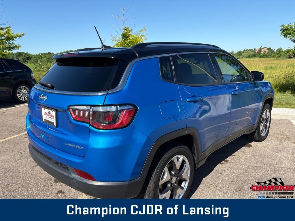 Used 2021 Laser Blue Jeep Limited image 8