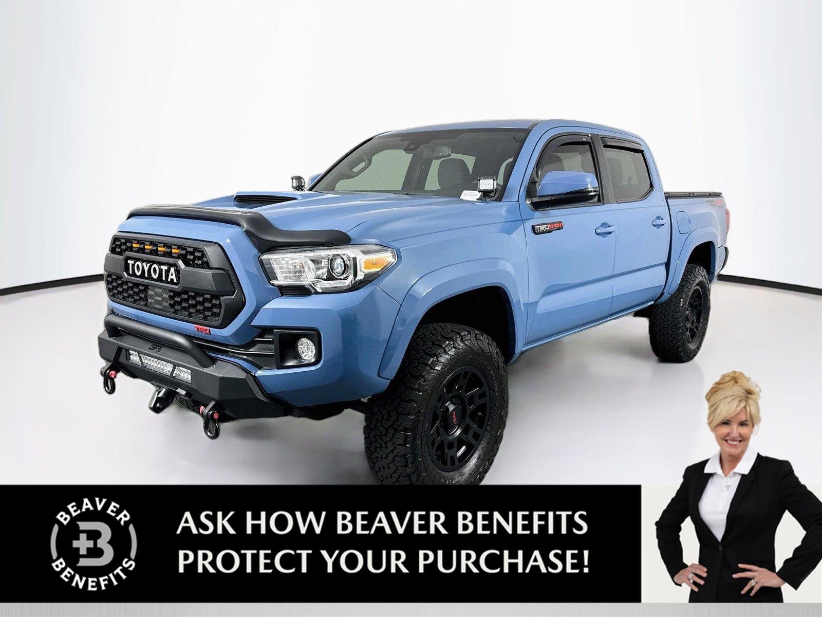 Used 2019 Cavalry Blue Toyota TRD Sport image 1