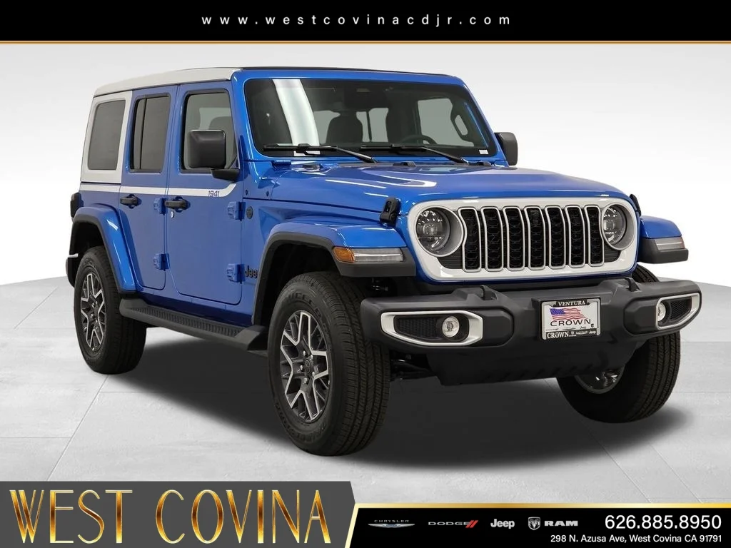 New 2026 Hydro Blue Pearl-Coat Exterior Paint Jeep Sahara image 3
