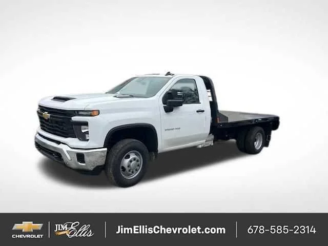 New 2025 Summit White Chevrolet Work Truck image 1