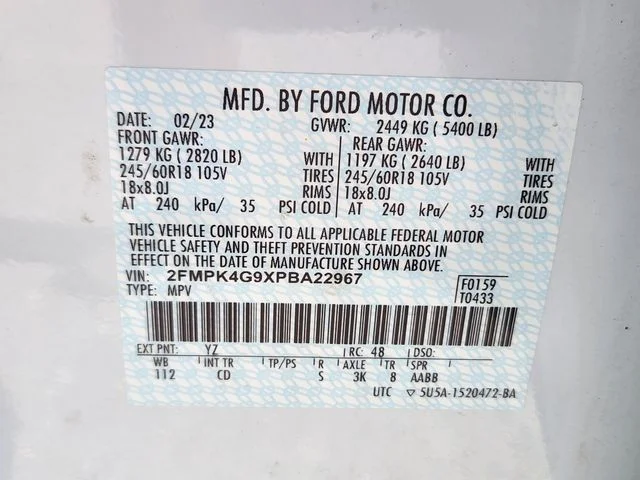 Used 2023 White Ford SE image 26