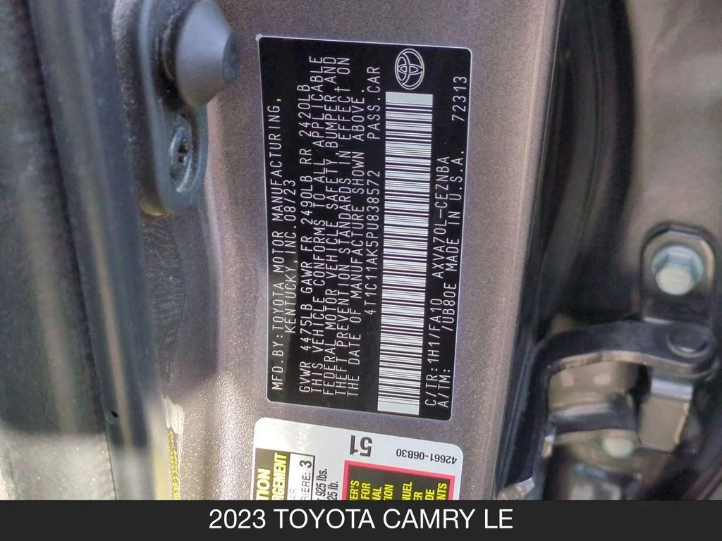 Used 2023 Gray Toyota LE image 25
