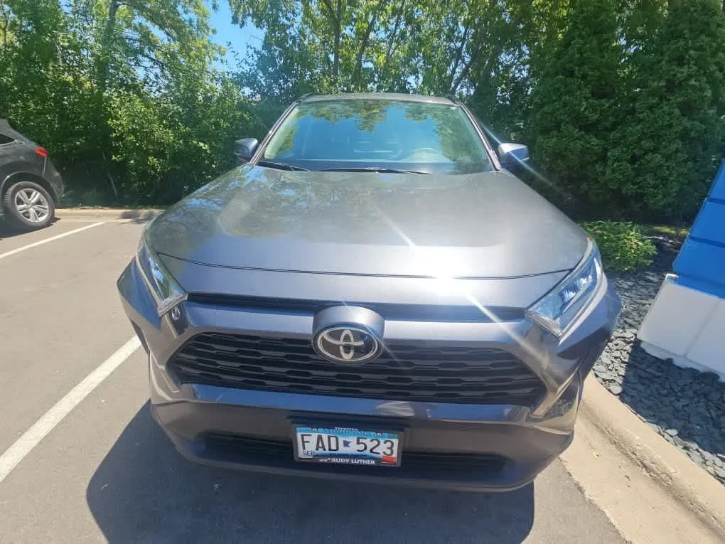 Used 2021 Magnetic Gray Metallic Toyota LE image 2