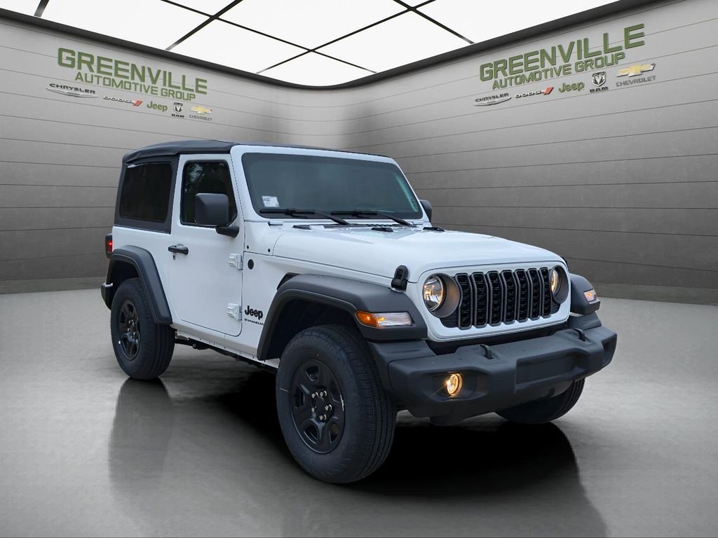 New 2026 Bright White Clear-Coat Exterior Paint Jeep 2DR Sport image 9