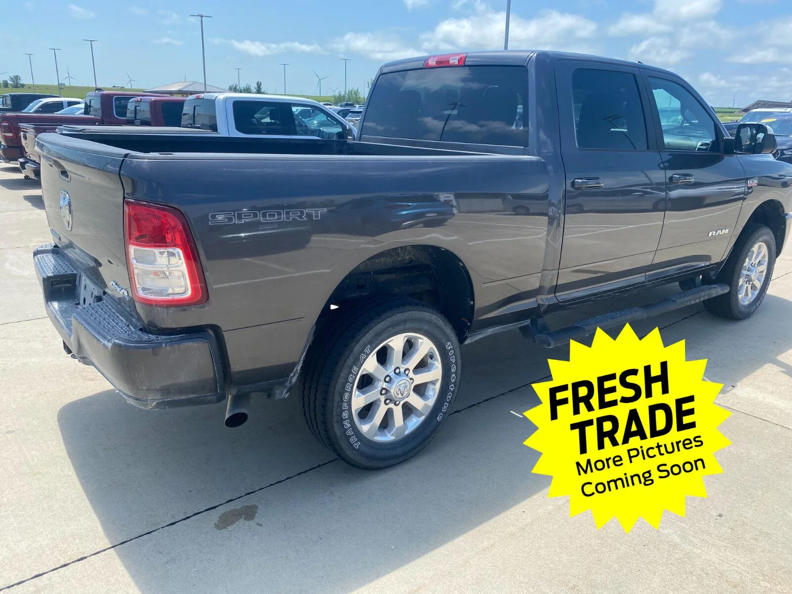 Used 2022 Granite Crystal Metallic Clearcoat Ram Big Horn image 5