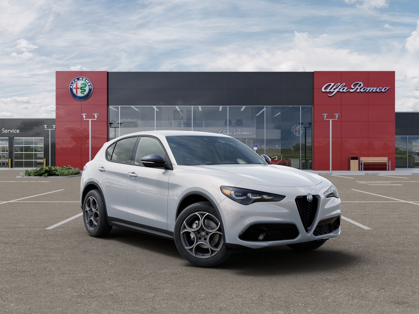 New 2025 Moonlight Gray Metallic Exterior Paint Alfa Romeo Base image 49