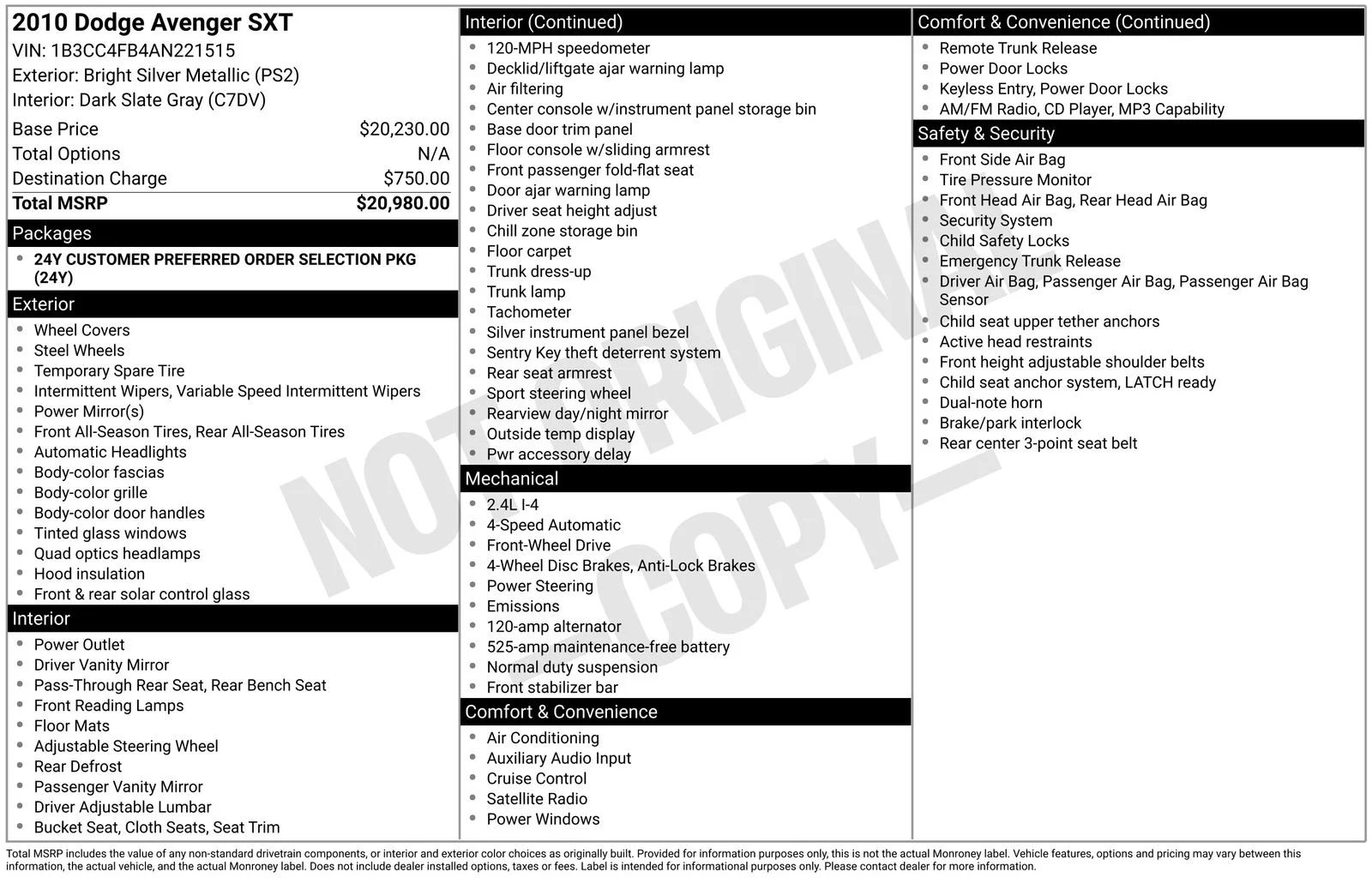 Used 2010 Silver Dodge SXT image 9