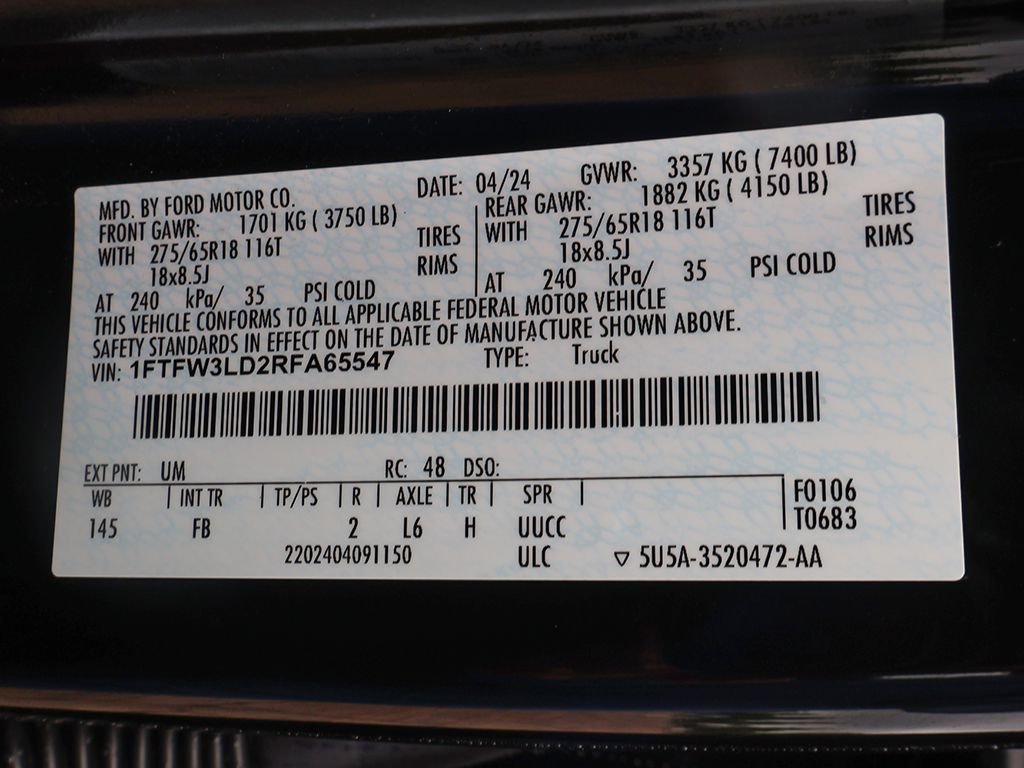 Used 2024 Black Ford XLT image 50