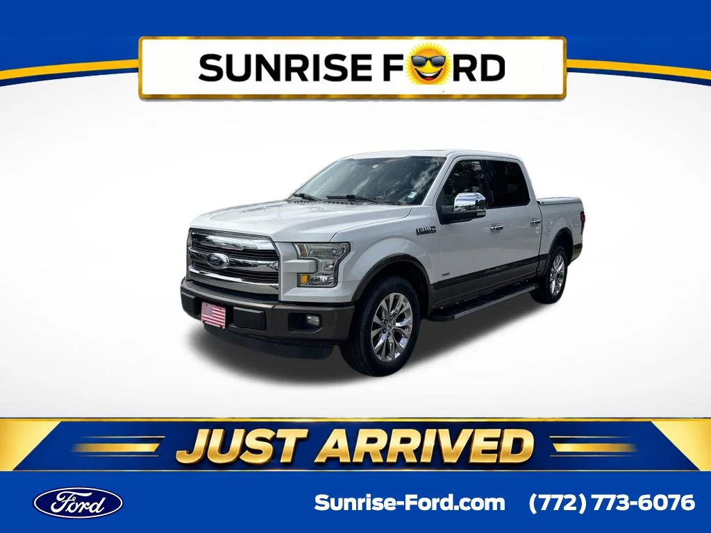 Used 2015 White Ford Lariat image 1