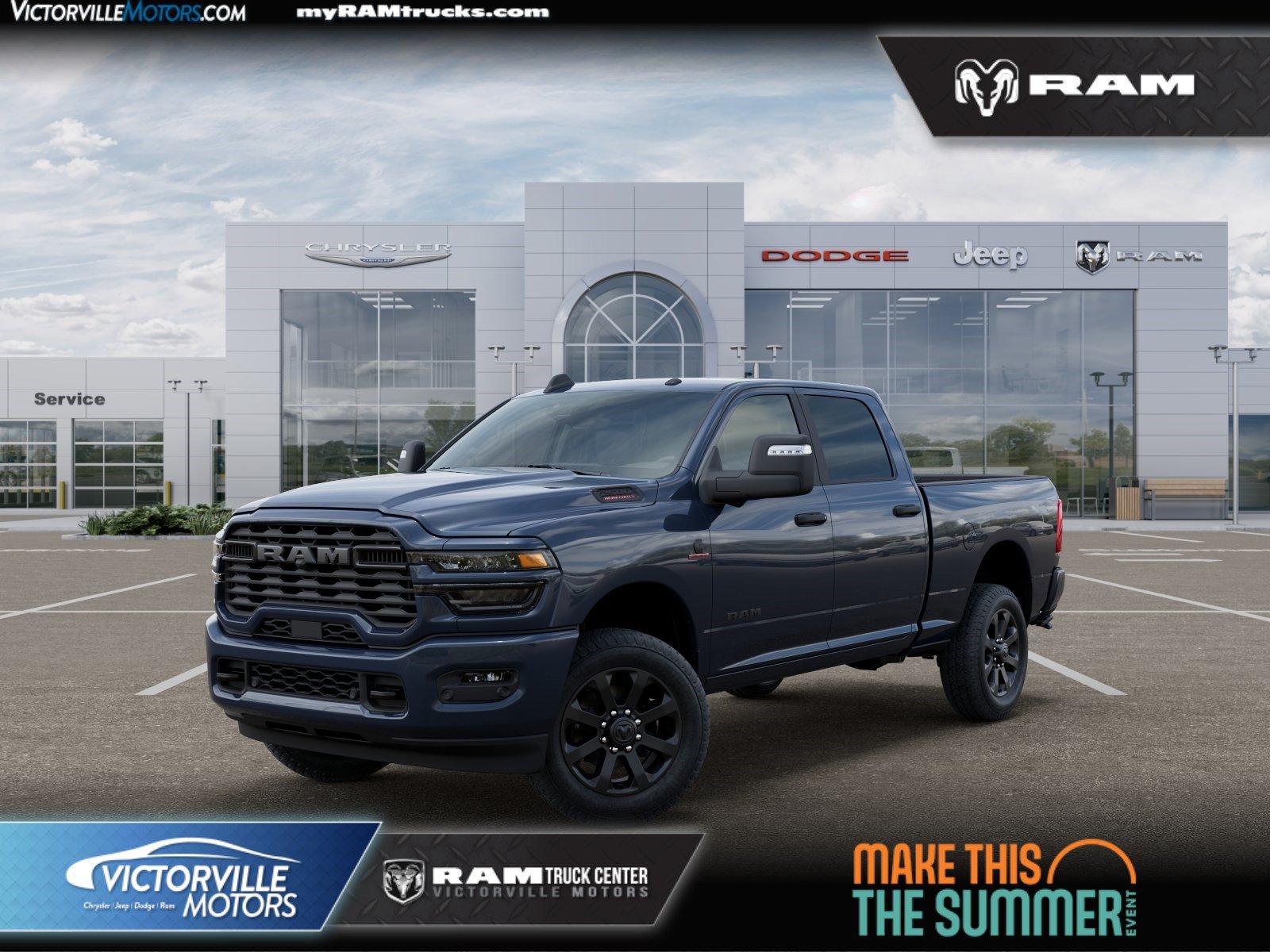 New 2026 Forged Blue Metallic Exterior Paint RAM Big Horn image 1