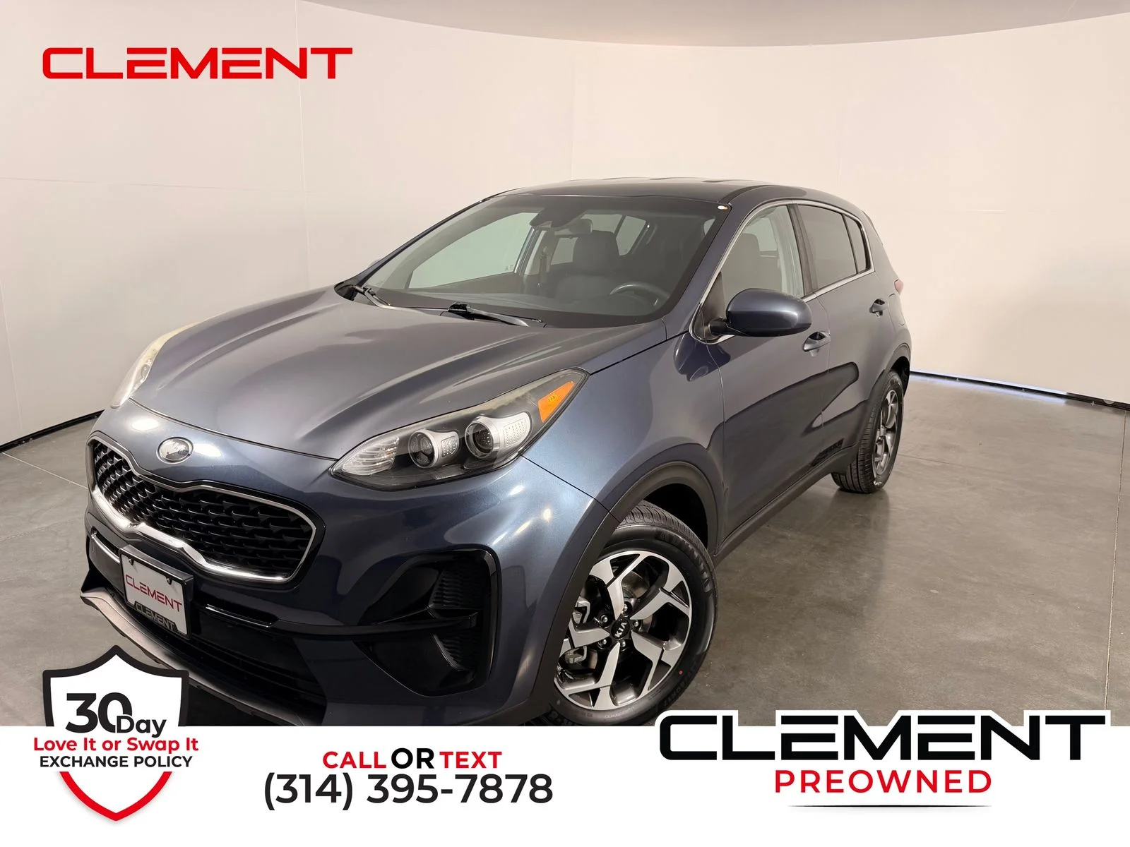 Used 2020 Blue Kia LX image 1