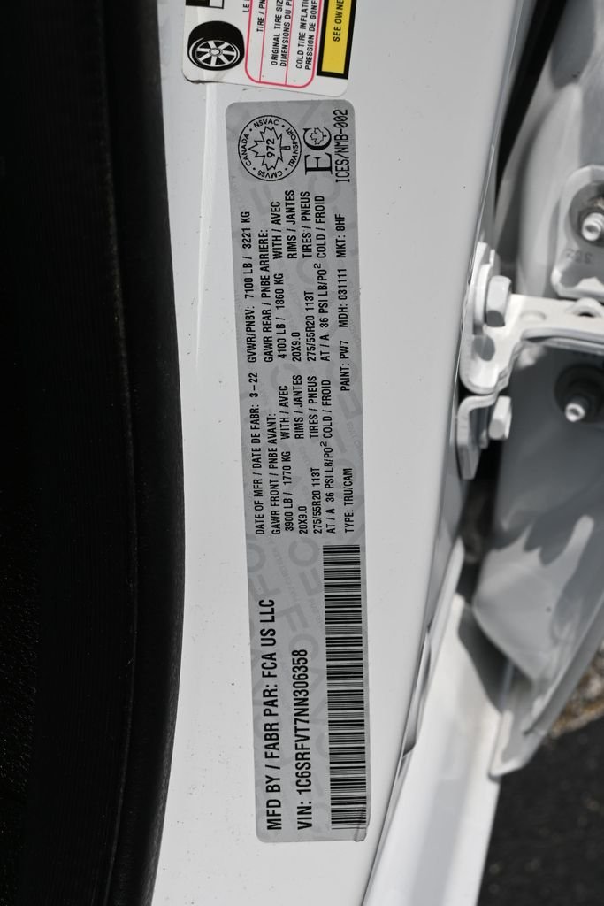 Used 2022 Bright White Clearcoat Ram Sport image 38