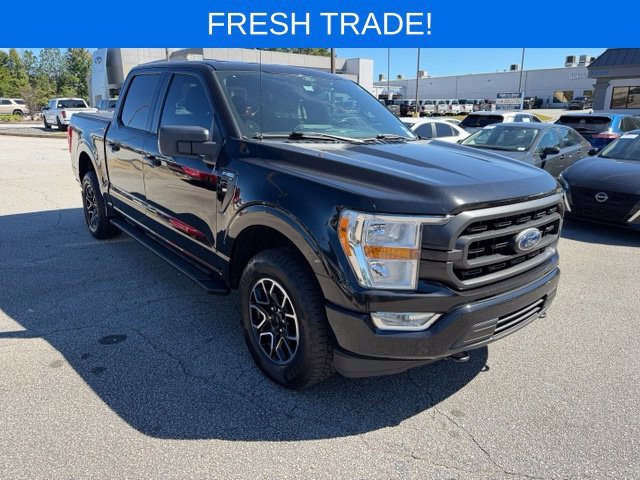 Certified Used 2021 Black Ford XLT image 1