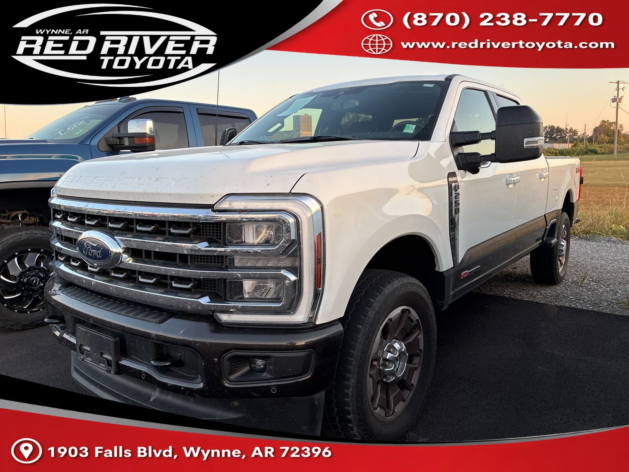 Used 2024 Star White Metallic Tri-Coat Ford King Ranch image 1