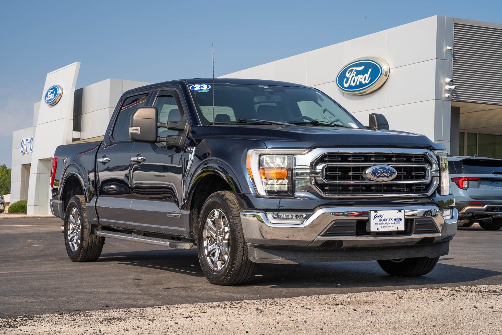 Used 2023 Antimatter Blue Metallic Ford XLT image 1