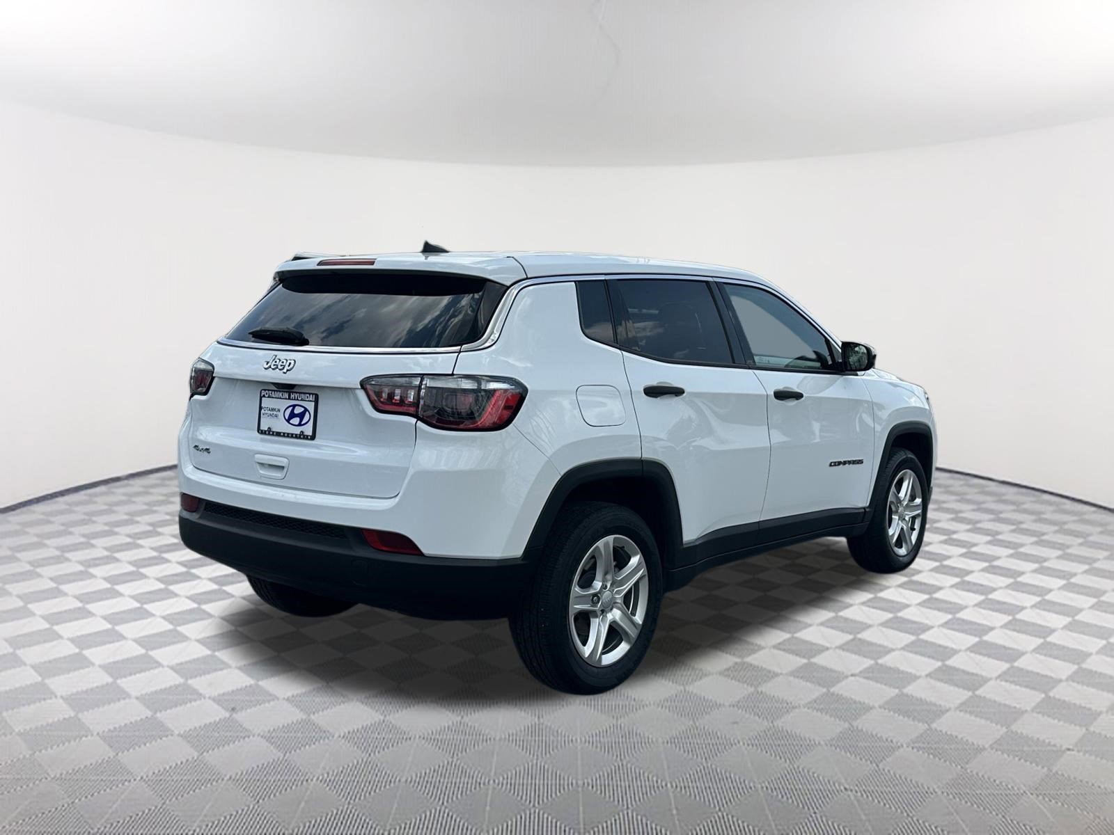 Used 2023 Bright White Clearcoat Jeep Sport image 5