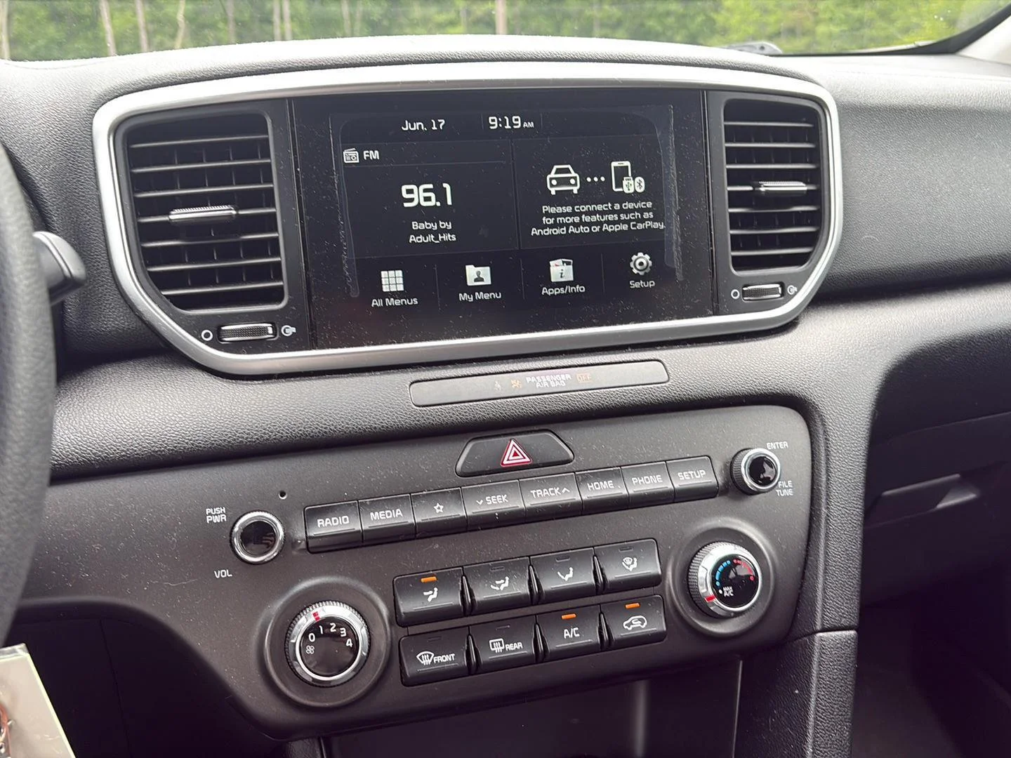 Used 2020 Black Cherry Kia LX image 7