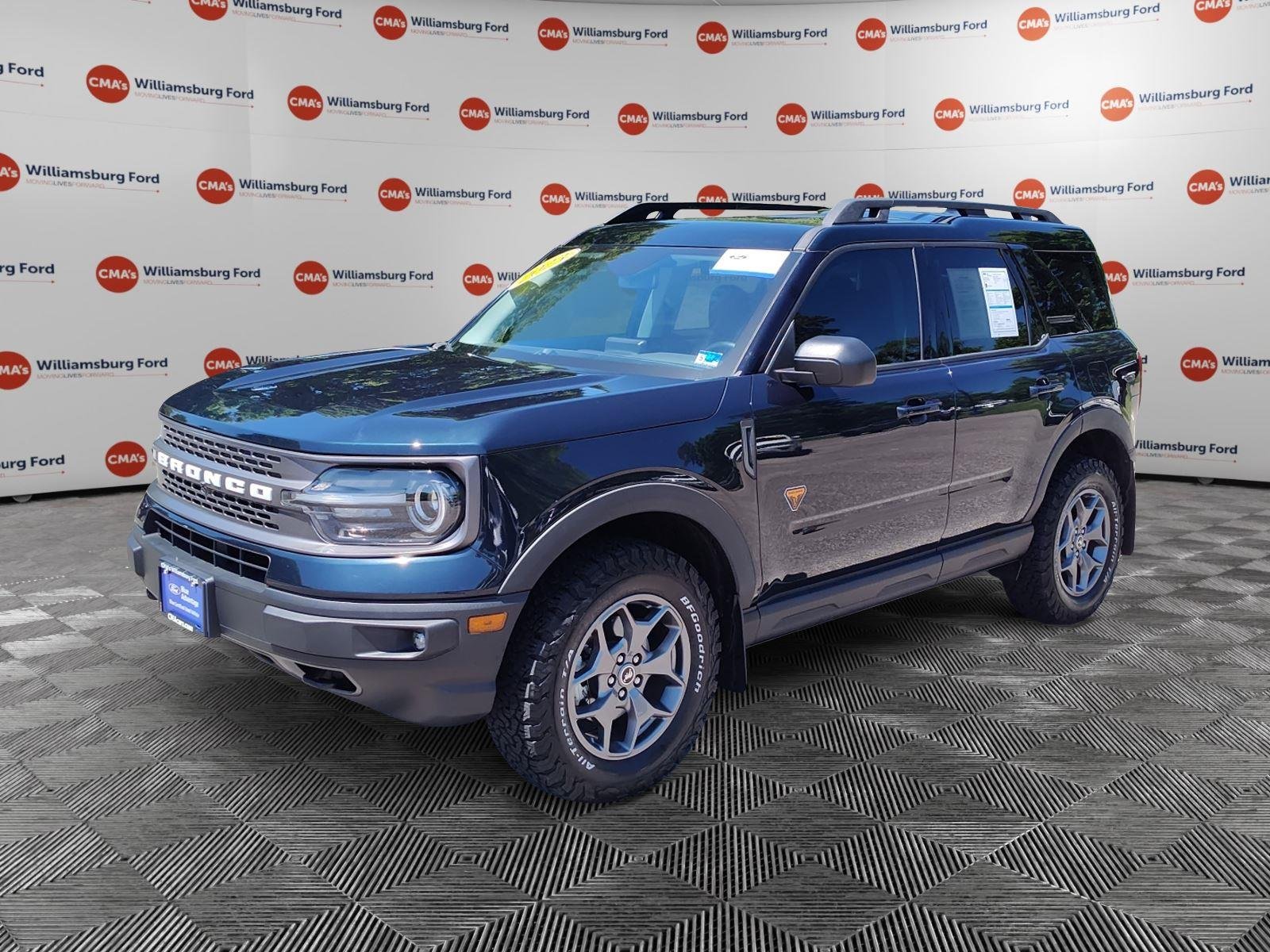 Used 2023 Alto Blue Metallic Tinted Clearcoat Ford Badlands image 1