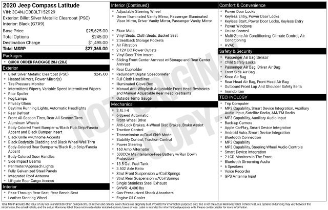 Used 2020 Silver Jeep Latitude image 22